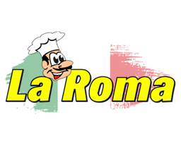 Pizzeria La Roma logo.